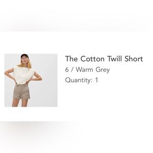 EVERLANE cotton twill Shorts